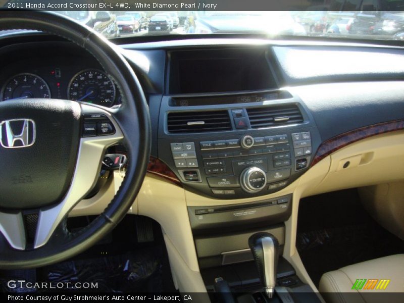 White Diamond Pearl / Ivory 2011 Honda Accord Crosstour EX-L 4WD