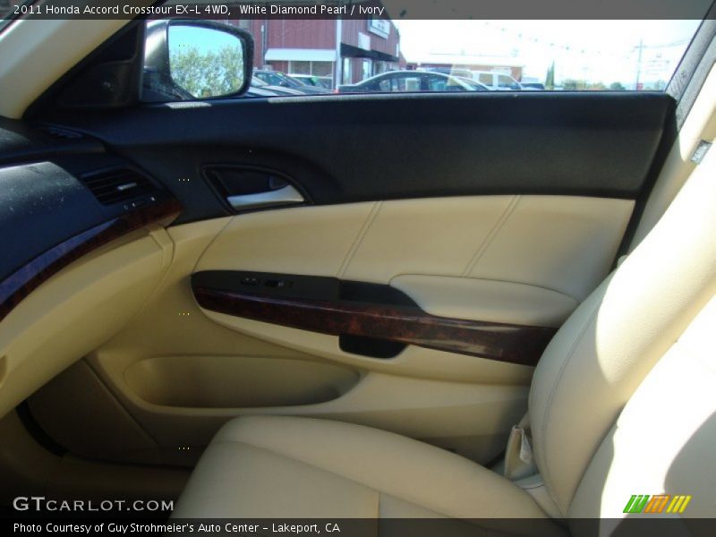 White Diamond Pearl / Ivory 2011 Honda Accord Crosstour EX-L 4WD