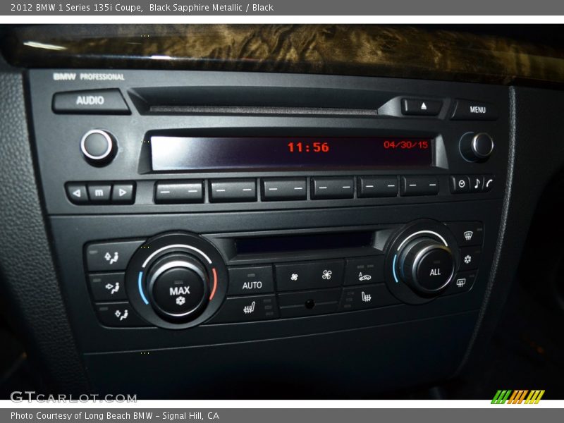 Black Sapphire Metallic / Black 2012 BMW 1 Series 135i Coupe