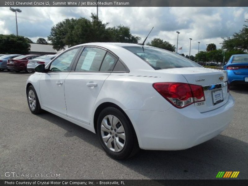 Summit White / Jet Black/Medium Titanium 2013 Chevrolet Cruze LS