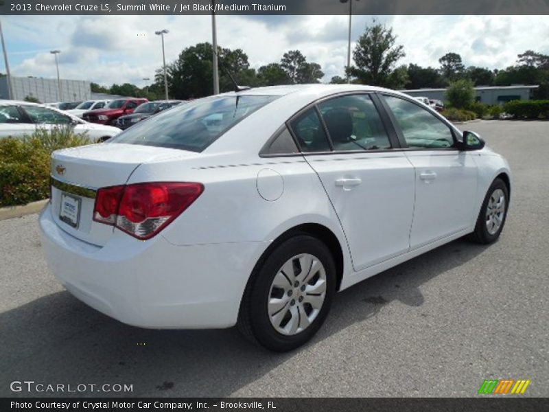Summit White / Jet Black/Medium Titanium 2013 Chevrolet Cruze LS