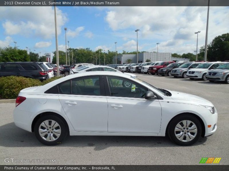 Summit White / Jet Black/Medium Titanium 2013 Chevrolet Cruze LS