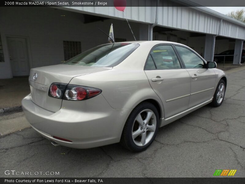 Smokestone / Beige 2008 Mazda MAZDA6 i Sport Sedan