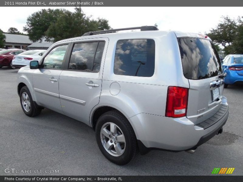 Alabaster Silver Metallic / Black 2011 Honda Pilot EX-L