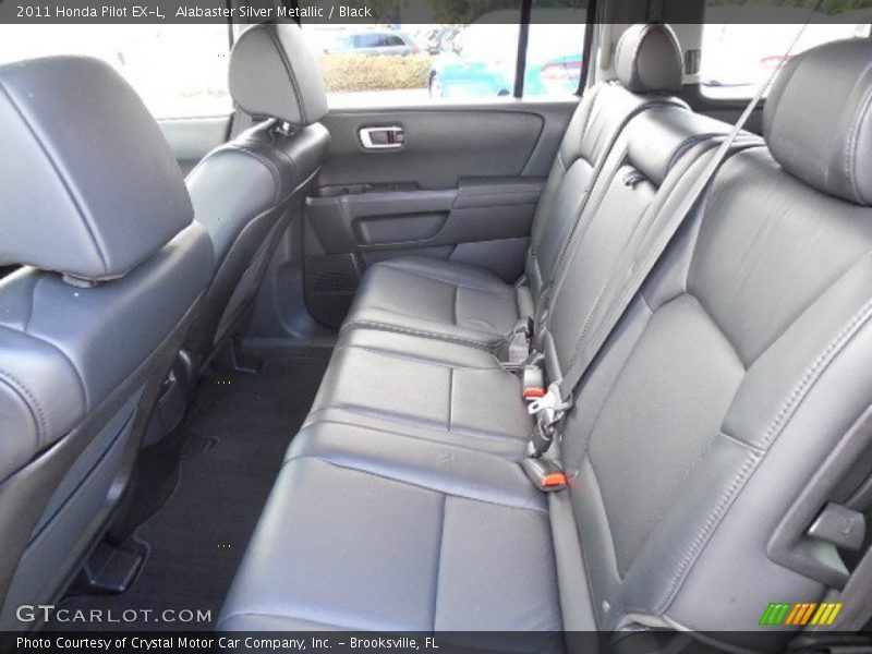Alabaster Silver Metallic / Black 2011 Honda Pilot EX-L