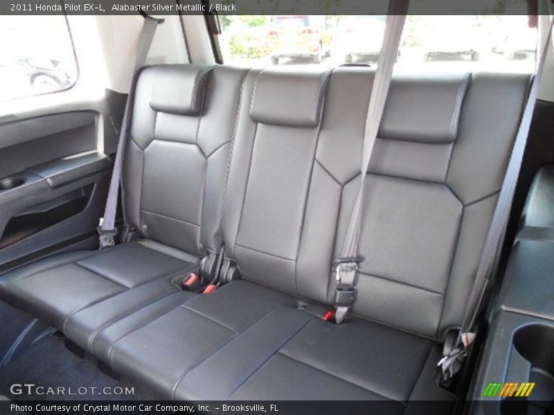 Alabaster Silver Metallic / Black 2011 Honda Pilot EX-L