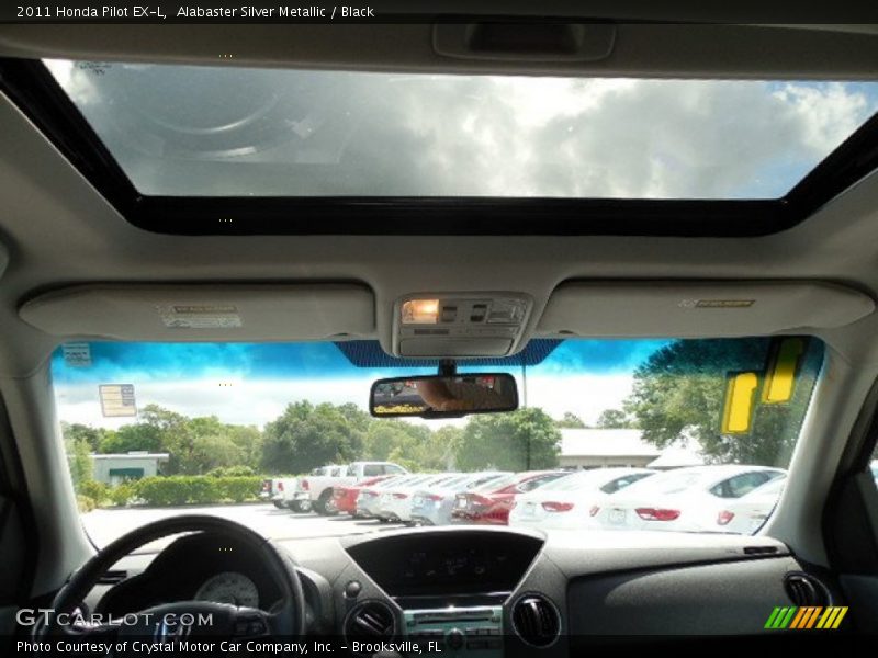 Alabaster Silver Metallic / Black 2011 Honda Pilot EX-L