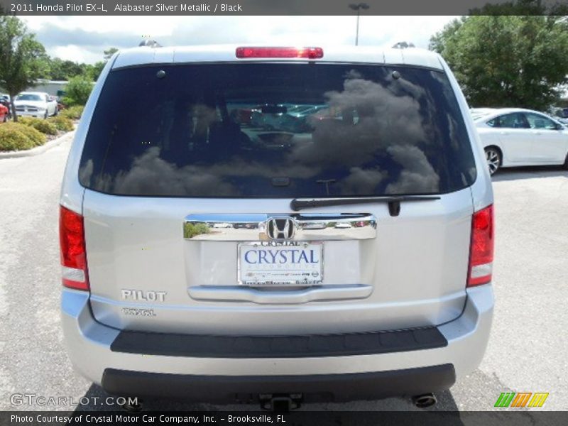 Alabaster Silver Metallic / Black 2011 Honda Pilot EX-L