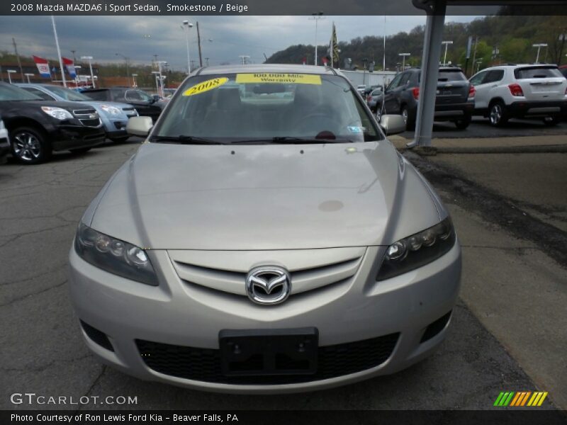 Smokestone / Beige 2008 Mazda MAZDA6 i Sport Sedan