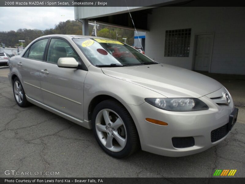 Smokestone / Beige 2008 Mazda MAZDA6 i Sport Sedan