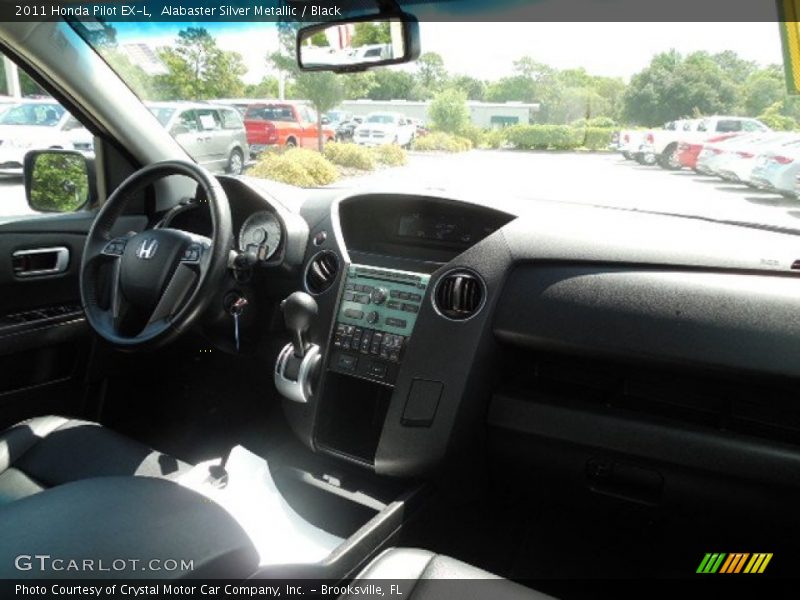 Alabaster Silver Metallic / Black 2011 Honda Pilot EX-L
