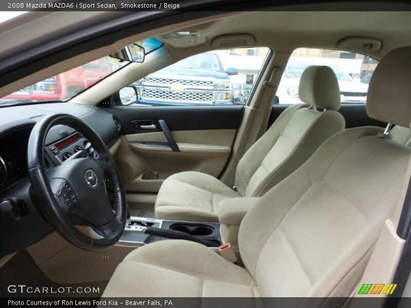 Smokestone / Beige 2008 Mazda MAZDA6 i Sport Sedan