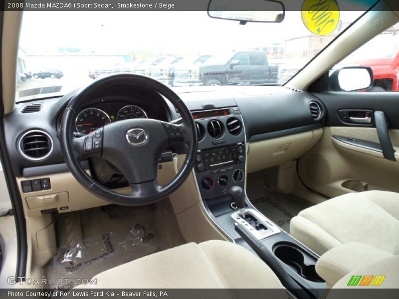 Smokestone / Beige 2008 Mazda MAZDA6 i Sport Sedan