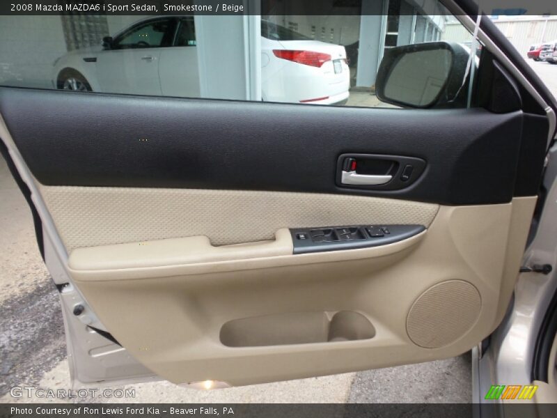 Smokestone / Beige 2008 Mazda MAZDA6 i Sport Sedan