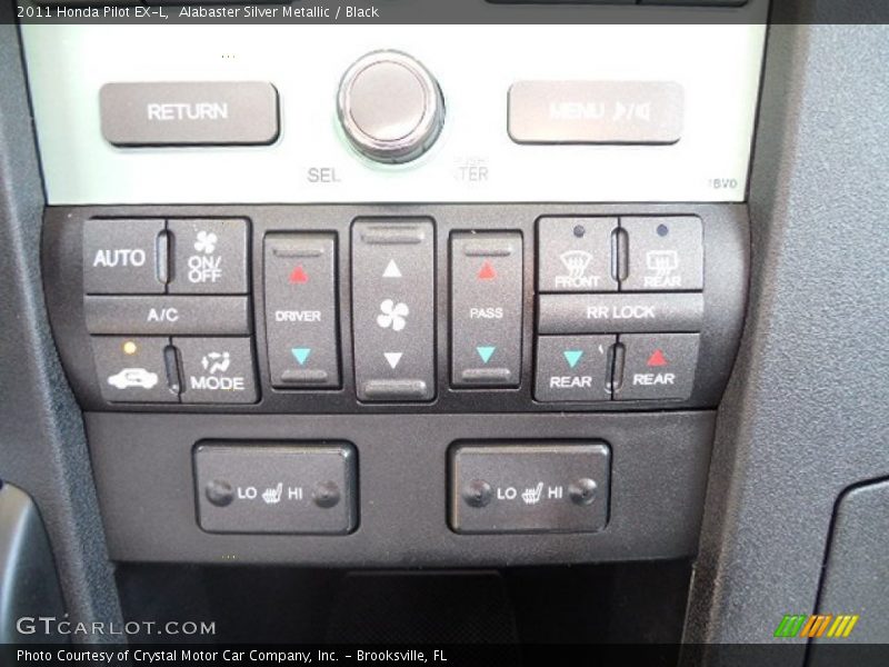 Alabaster Silver Metallic / Black 2011 Honda Pilot EX-L