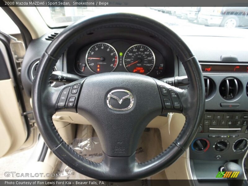 Smokestone / Beige 2008 Mazda MAZDA6 i Sport Sedan