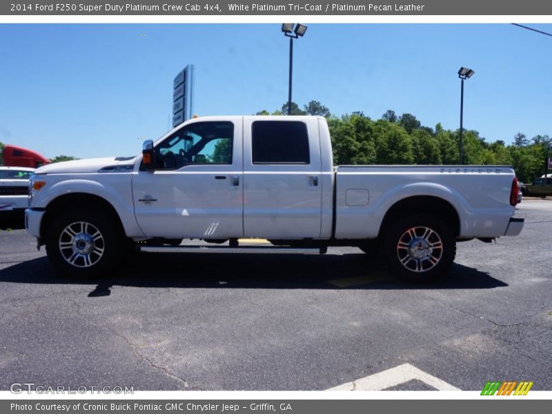 White Platinum Tri-Coat / Platinum Pecan Leather 2014 Ford F250 Super Duty Platinum Crew Cab 4x4