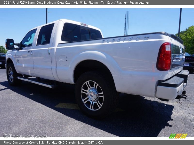 White Platinum Tri-Coat / Platinum Pecan Leather 2014 Ford F250 Super Duty Platinum Crew Cab 4x4