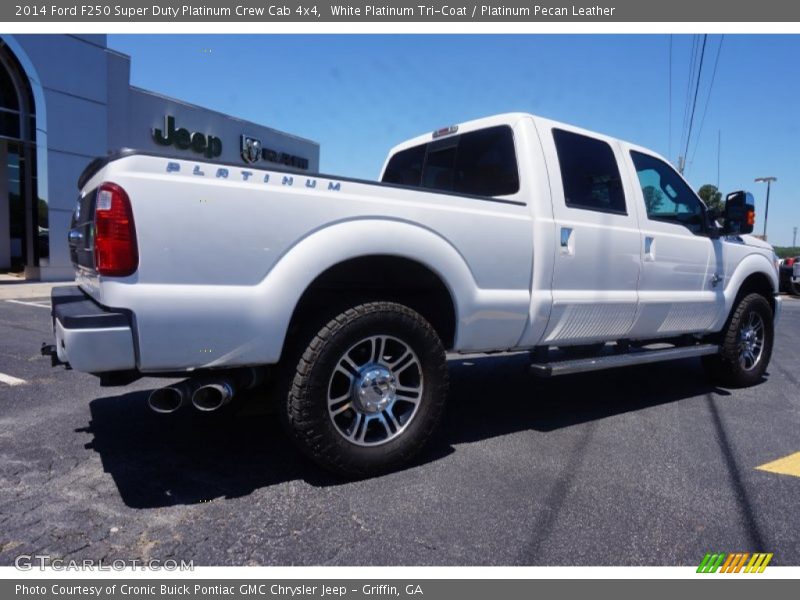 White Platinum Tri-Coat / Platinum Pecan Leather 2014 Ford F250 Super Duty Platinum Crew Cab 4x4
