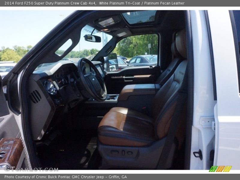 White Platinum Tri-Coat / Platinum Pecan Leather 2014 Ford F250 Super Duty Platinum Crew Cab 4x4