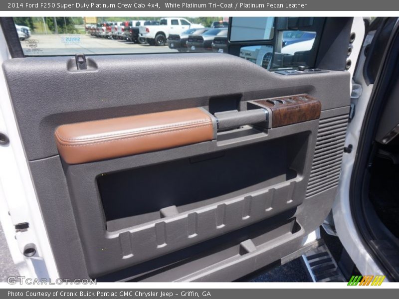 White Platinum Tri-Coat / Platinum Pecan Leather 2014 Ford F250 Super Duty Platinum Crew Cab 4x4