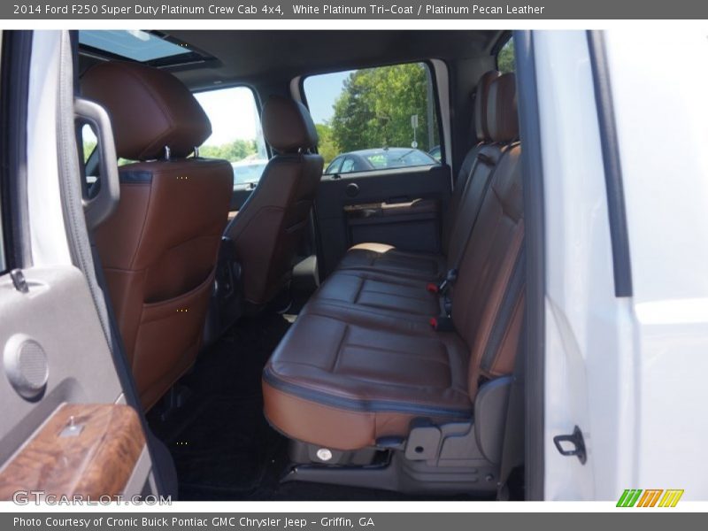 White Platinum Tri-Coat / Platinum Pecan Leather 2014 Ford F250 Super Duty Platinum Crew Cab 4x4