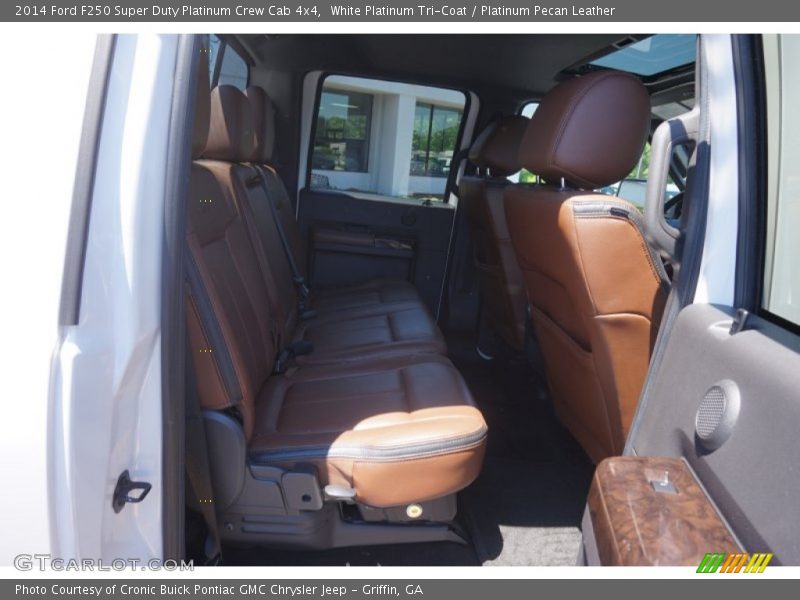 White Platinum Tri-Coat / Platinum Pecan Leather 2014 Ford F250 Super Duty Platinum Crew Cab 4x4