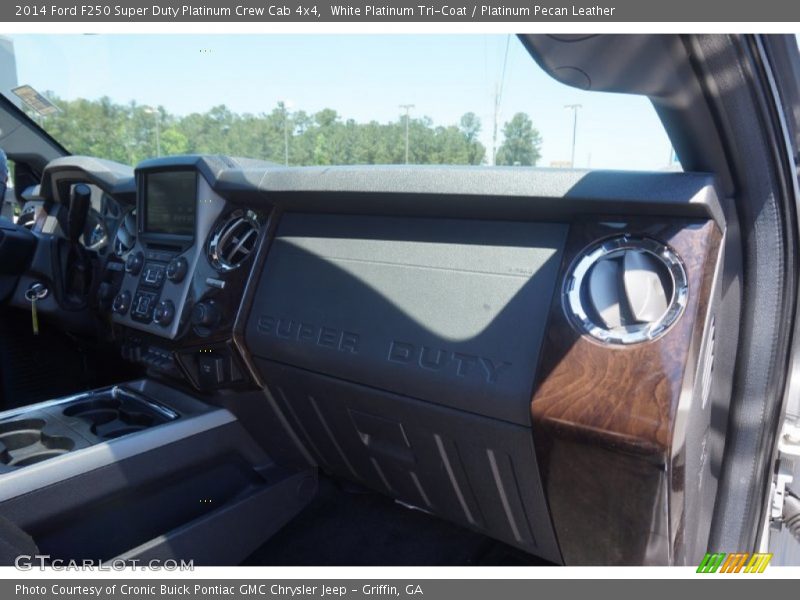 White Platinum Tri-Coat / Platinum Pecan Leather 2014 Ford F250 Super Duty Platinum Crew Cab 4x4