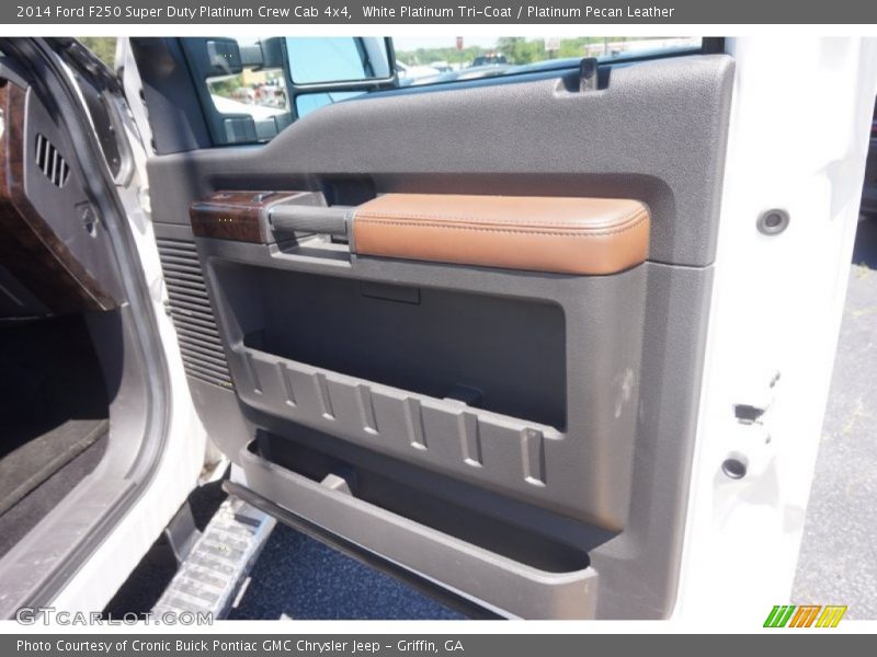 White Platinum Tri-Coat / Platinum Pecan Leather 2014 Ford F250 Super Duty Platinum Crew Cab 4x4