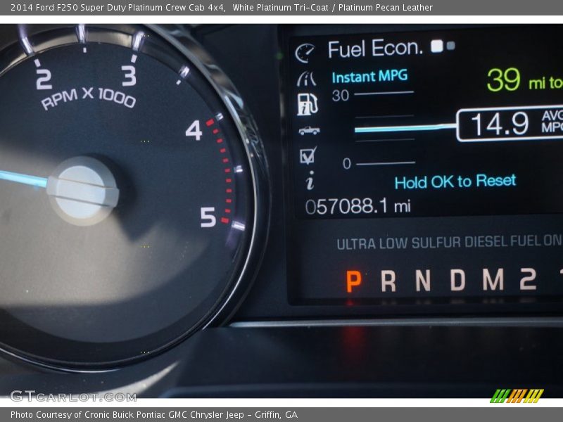 White Platinum Tri-Coat / Platinum Pecan Leather 2014 Ford F250 Super Duty Platinum Crew Cab 4x4
