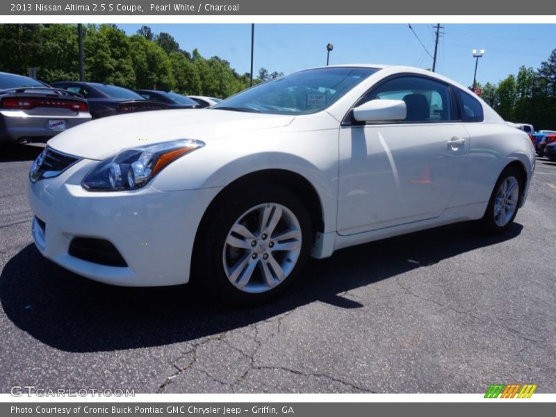 Pearl White / Charcoal 2013 Nissan Altima 2.5 S Coupe