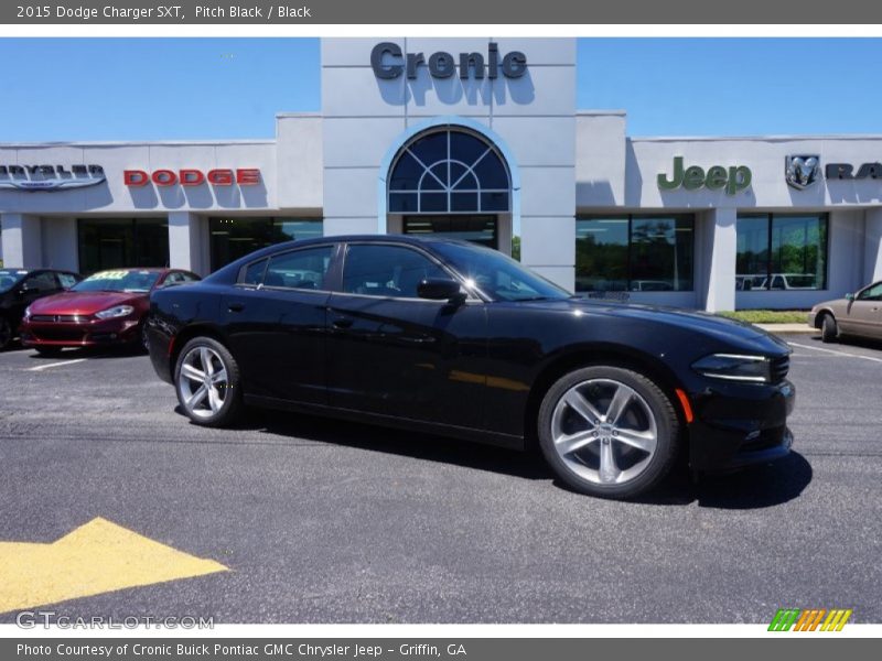 Pitch Black / Black 2015 Dodge Charger SXT