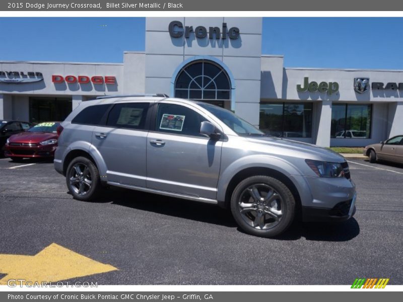 Billet Silver Metallic / Black 2015 Dodge Journey Crossroad