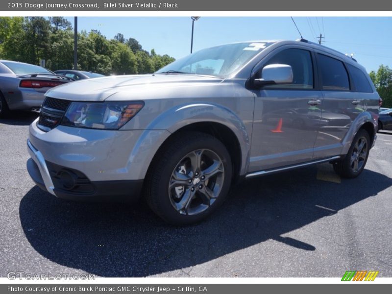 Billet Silver Metallic / Black 2015 Dodge Journey Crossroad