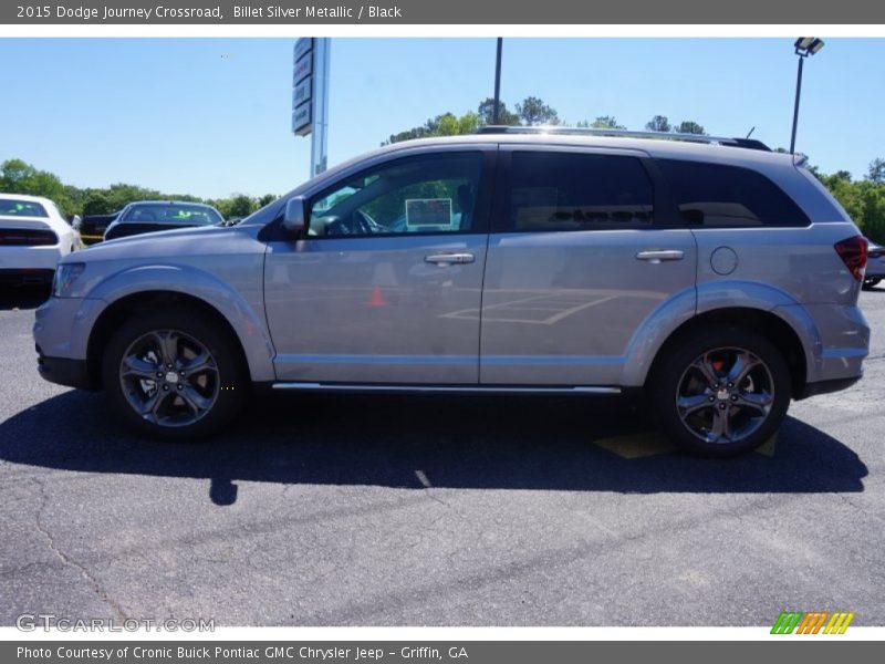 Billet Silver Metallic / Black 2015 Dodge Journey Crossroad
