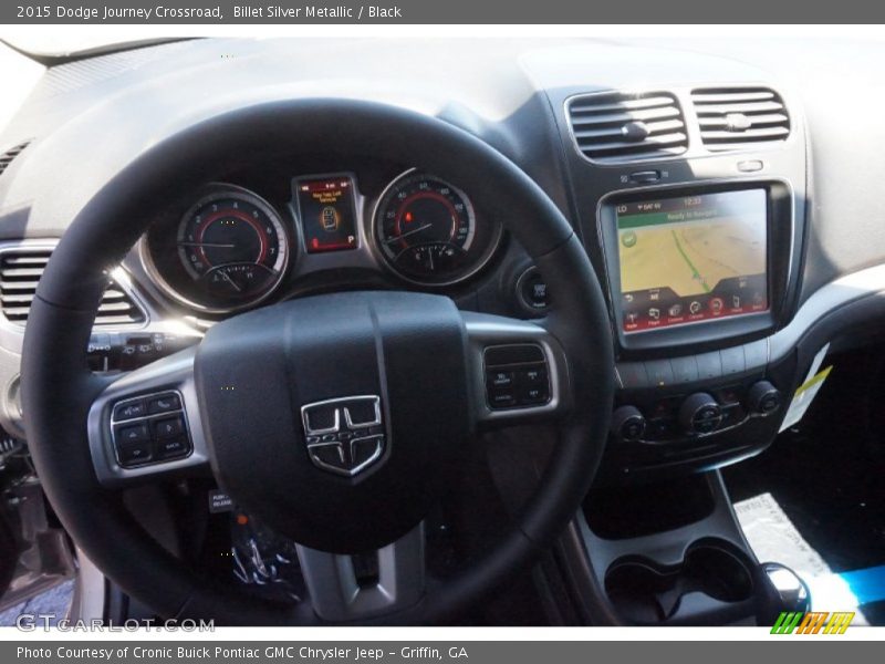 Billet Silver Metallic / Black 2015 Dodge Journey Crossroad