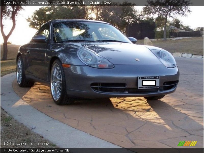 Arctic Silver Metallic / Graphite Grey 2001 Porsche 911 Carrera Coupe