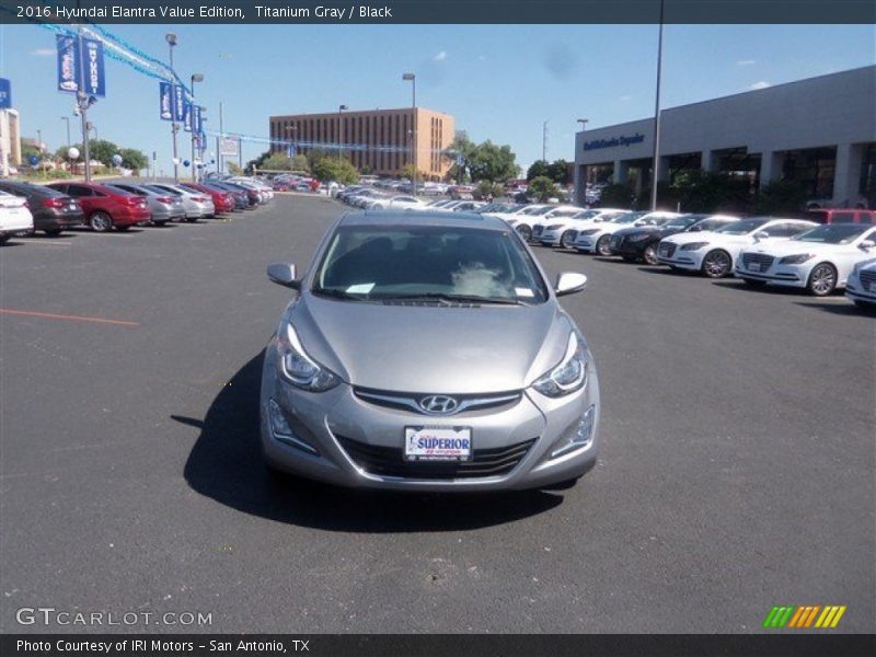 Titanium Gray / Black 2016 Hyundai Elantra Value Edition