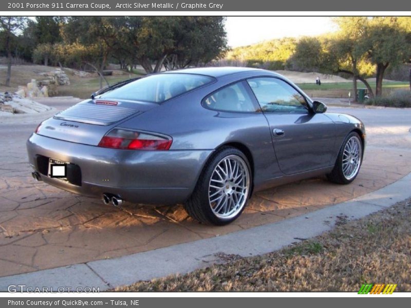 Arctic Silver Metallic / Graphite Grey 2001 Porsche 911 Carrera Coupe