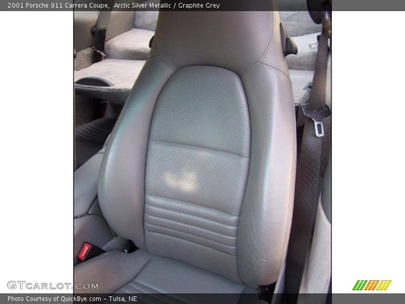 Arctic Silver Metallic / Graphite Grey 2001 Porsche 911 Carrera Coupe