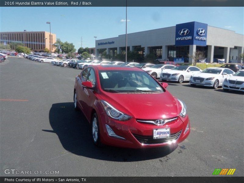 Red / Black 2016 Hyundai Elantra Value Edition