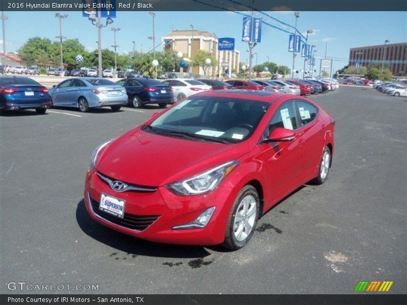 Red / Black 2016 Hyundai Elantra Value Edition