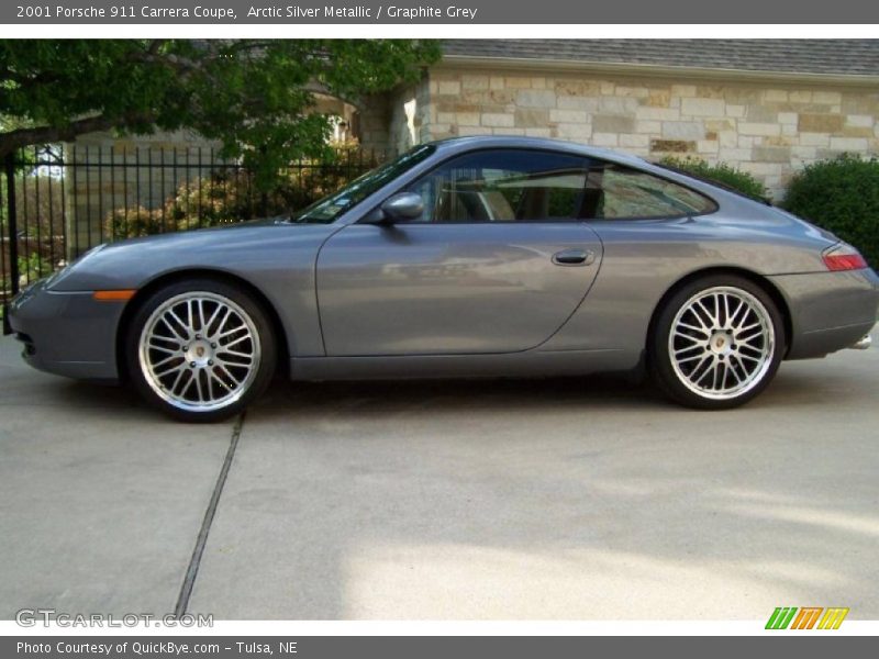 Arctic Silver Metallic / Graphite Grey 2001 Porsche 911 Carrera Coupe