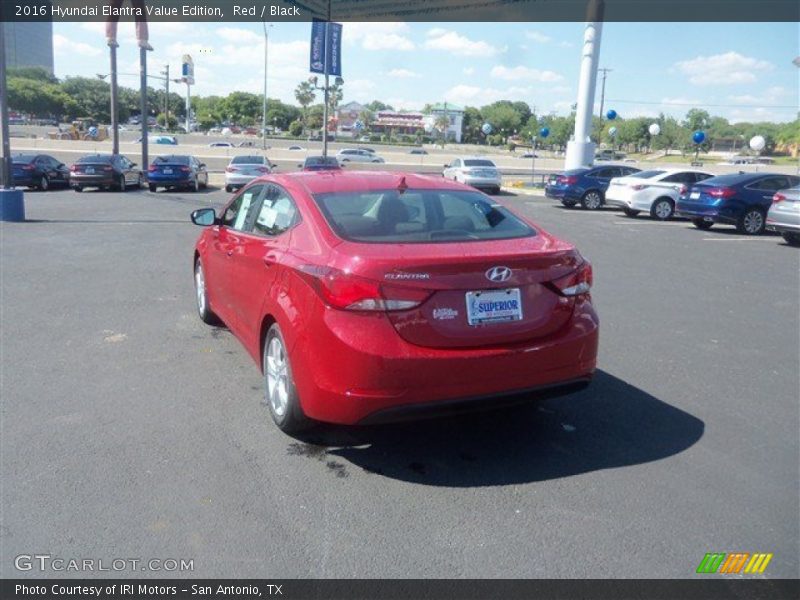 Red / Black 2016 Hyundai Elantra Value Edition
