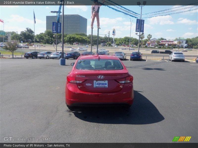 Red / Black 2016 Hyundai Elantra Value Edition