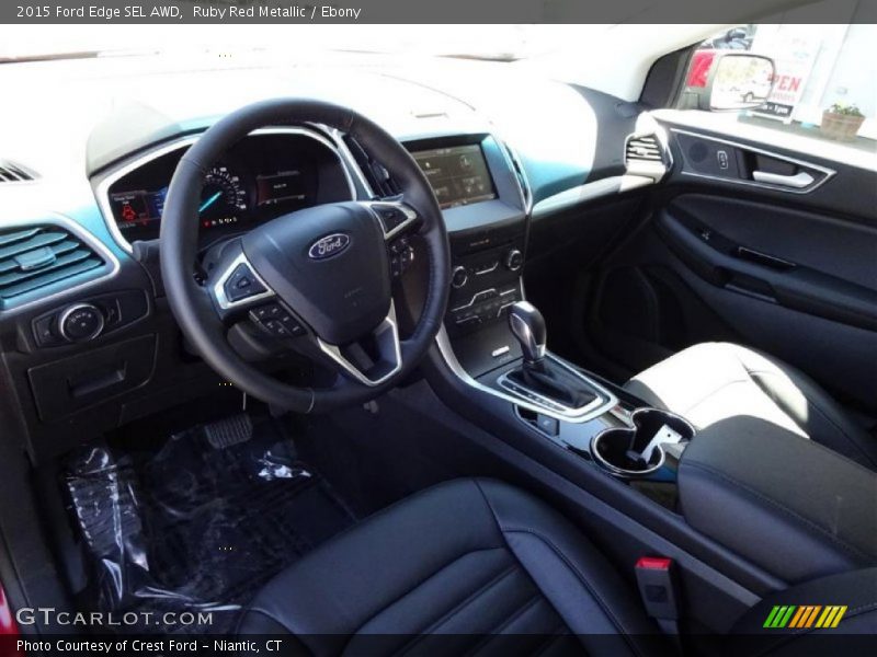 Ruby Red Metallic / Ebony 2015 Ford Edge SEL AWD