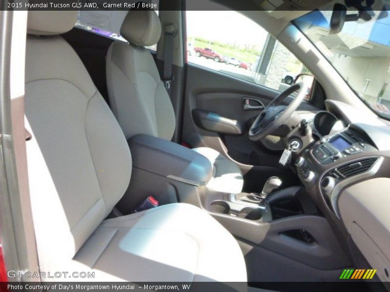 Garnet Red / Beige 2015 Hyundai Tucson GLS AWD