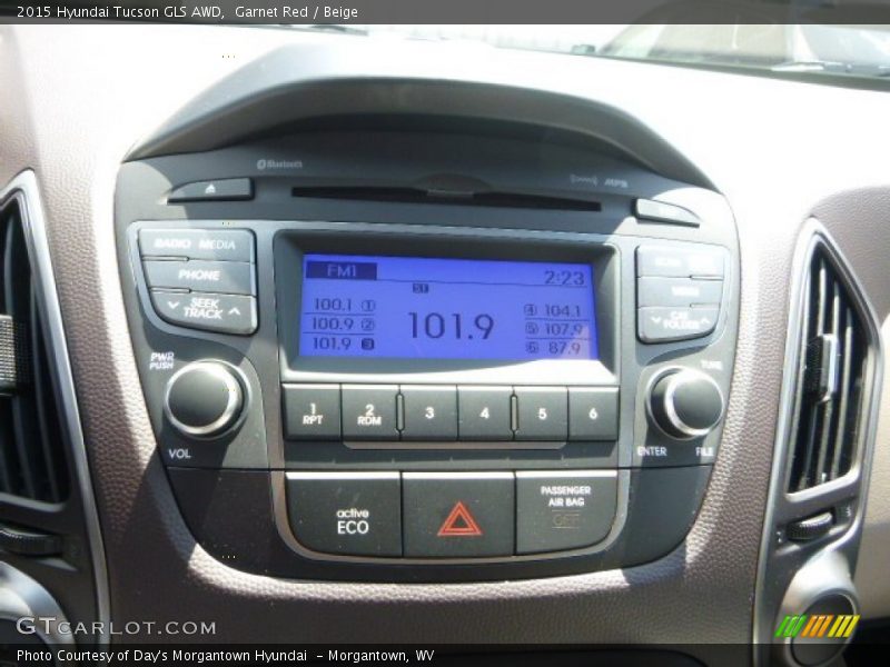 Garnet Red / Beige 2015 Hyundai Tucson GLS AWD