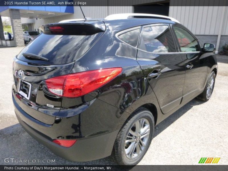 Ash Black / Beige 2015 Hyundai Tucson SE AWD