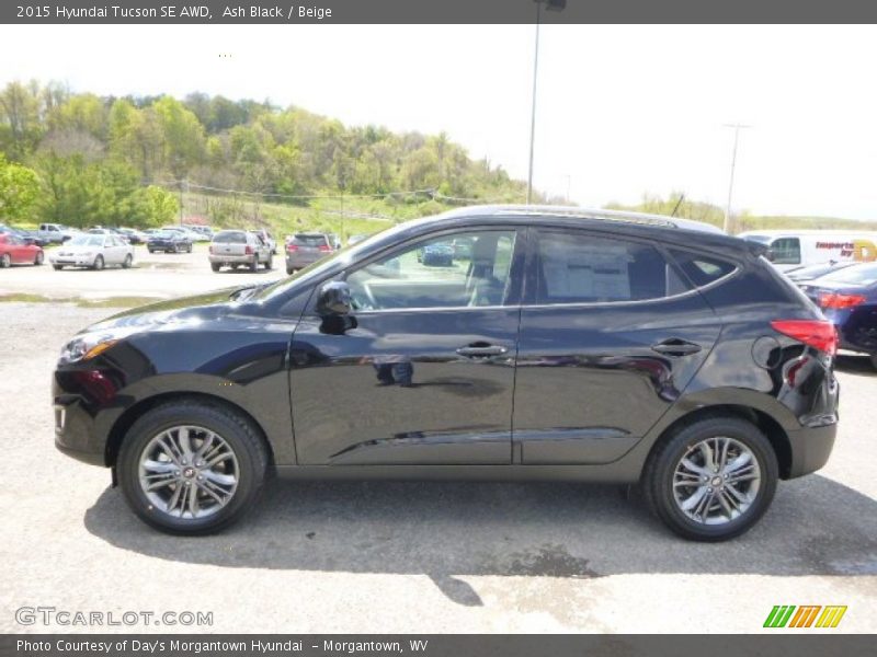 Ash Black / Beige 2015 Hyundai Tucson SE AWD